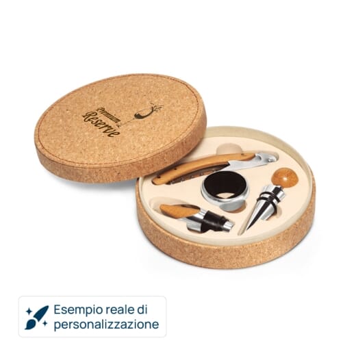 Set da vino con 4 utensili MORETO