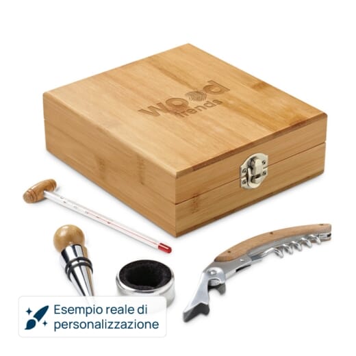 Set da vino in bambù CABERNET