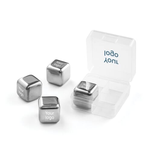 Set di cubi riutilizzabili in acciaio inox GLACIER