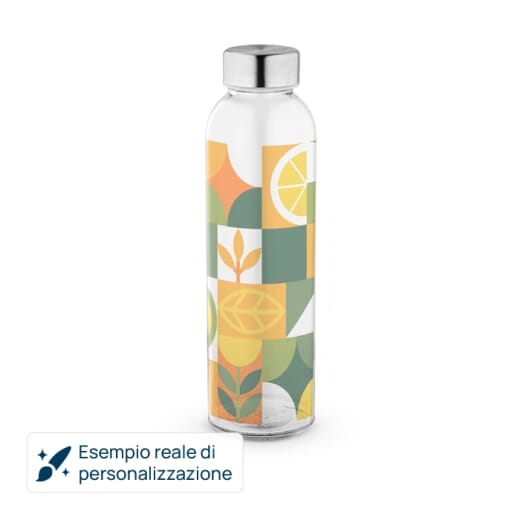 Borraccia in vetro per sublimazione SOLER 500 ml