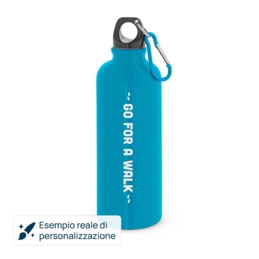 Borraccia in acciaio con moschettone KELCE 550 ml