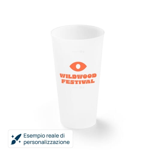Bicchiere da festival graduato KANE L - 620 ml