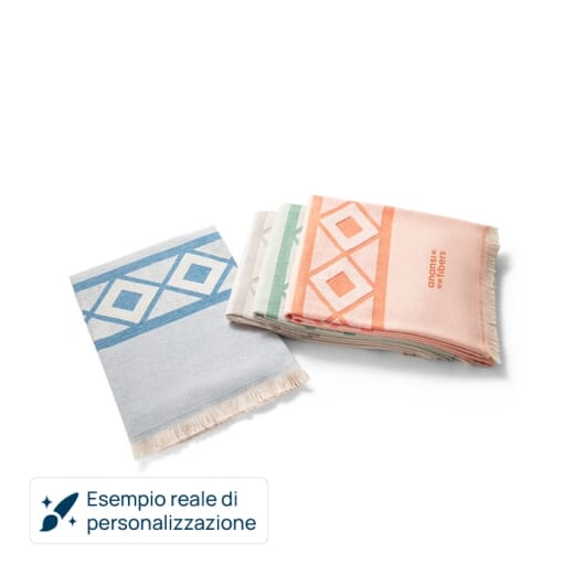 Telo mare in cotone decorato MALEK