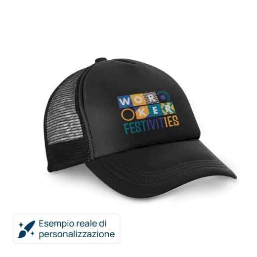Cappellino con rete NICOLA BK