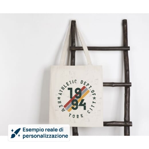 Shopper LONGISH cotone 140g con logo