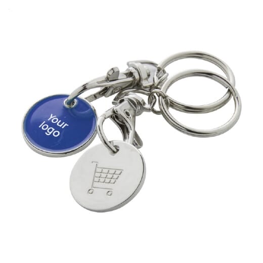 Portachiavi con logo EUROCOIN con gettone