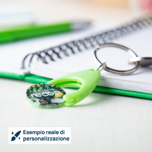 Portachiavi aziendali NELLY con gettone