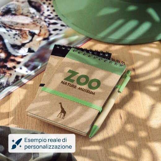 Block notes personalizzato SONORA riciclato
