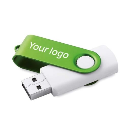 Chiavetta USB promozionale TWISTER WHITE