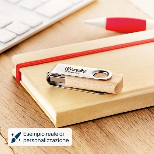 Chiavetta USB in legno ECOTWISTER