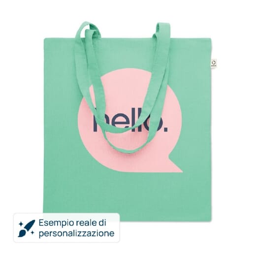 Shopper in cotone riciclato VIVEKA COLOUR