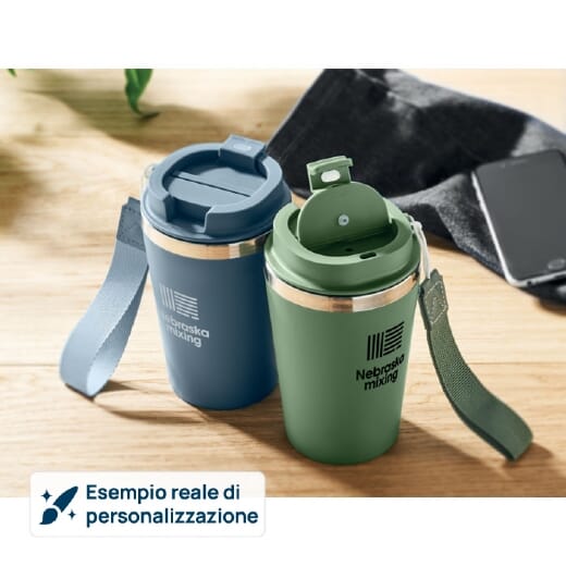 Bicchiere con cinturino TOPAZ - 350 ml