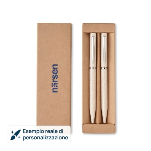 Set di penne in paglia di grano PEAT