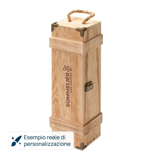 Scatola da vino in legno VINBOX+