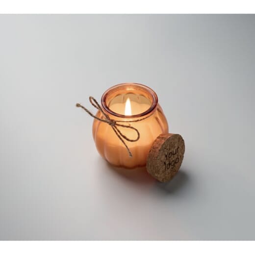 Candela alla vaniglia personalizzabile PUMKIN