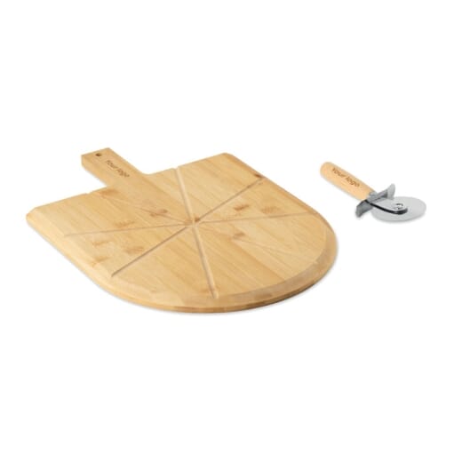Tagliere e tagliapizza in bambù NAPOLITANA