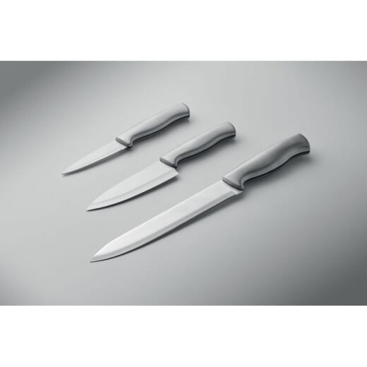 Set di 3 coltelli in acciaio inox COCINERO