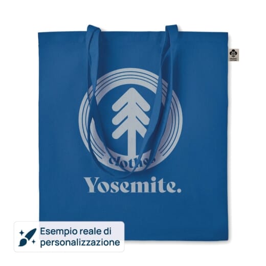 Shopper in cotone organico ZIMDE COLOUR