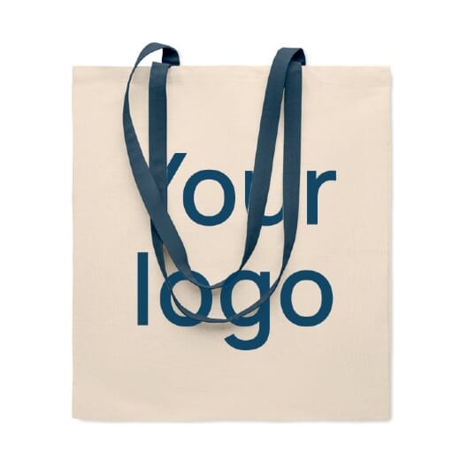 Shopper ZEVRA cotone 140g manici colorati