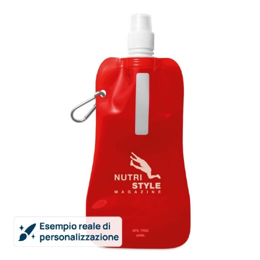 Borraccia personalizzata GATES pieghevole 480ml