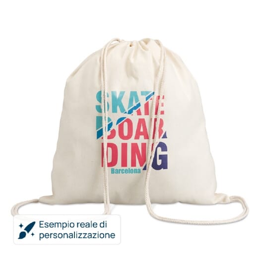 Sacche zainetto in cotone HUNDRED