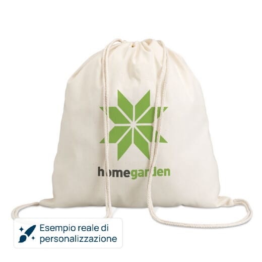 Sacche zainetto in cotone HUNDRED