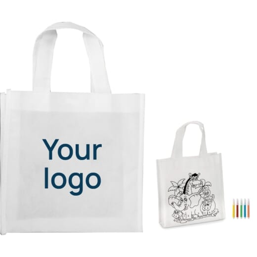 Mini borsa shopper da colorare SHOOPIE