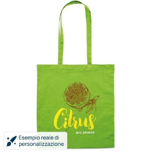 Shopper con logo COTTONEL COLOUR+ cotone