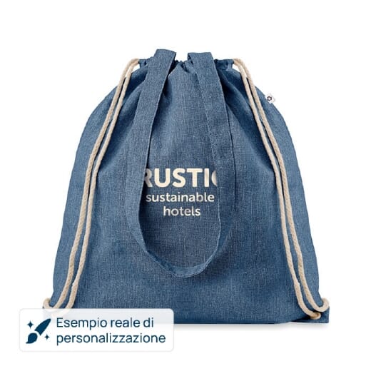 Sacca MOIRA DUO cotone e poliestere riciclati