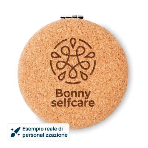 Specchietti promozionali in sughero GUAPA CORK
