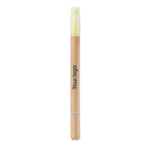 Penna con evidenziatore DUO PAPER