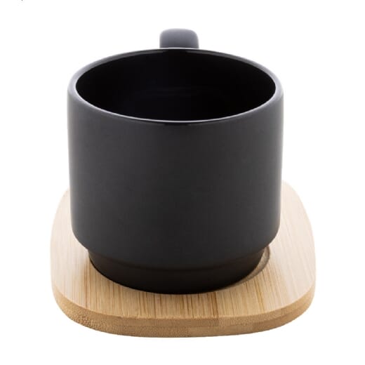 Mug in ceramica con vassoio KAGUYA - 220 ml