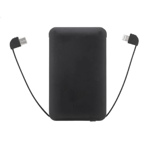 Power bank con cavi integrati SLIMBANK