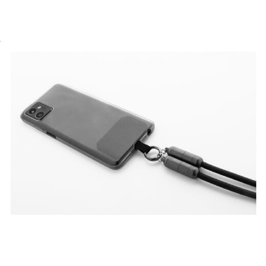 Lanyard in RPET con cavo di ricarica FASTLY