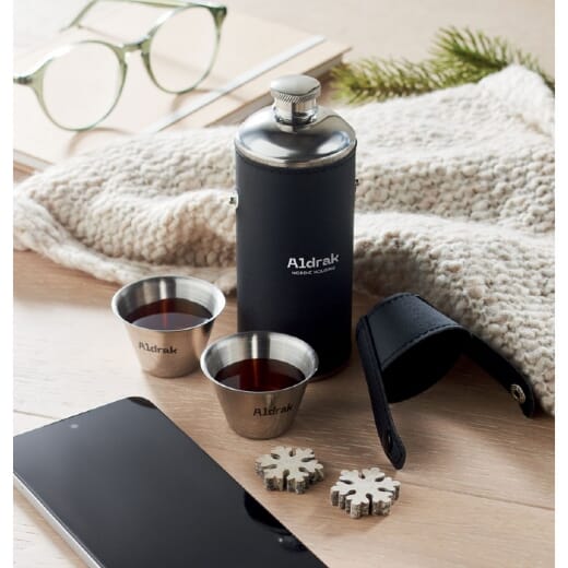 Fiaschetta con due bicchieri COCOON - 230 ml