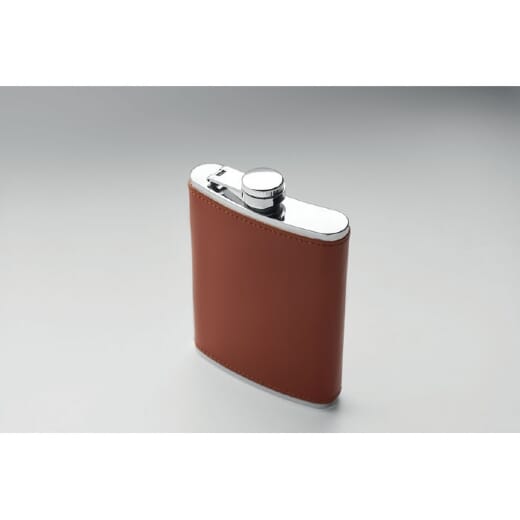 Fiaschetta con rivestimento in pelle SLIMMY - 200 ml