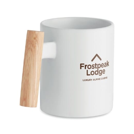 Tazza con manico in legno CRENATE - 320 ml