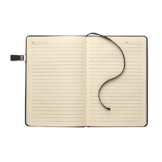 Notebook A5 con chiavetta USBNOTE