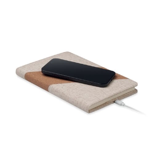 Notebook A5 con caricatore wireless CORTONA