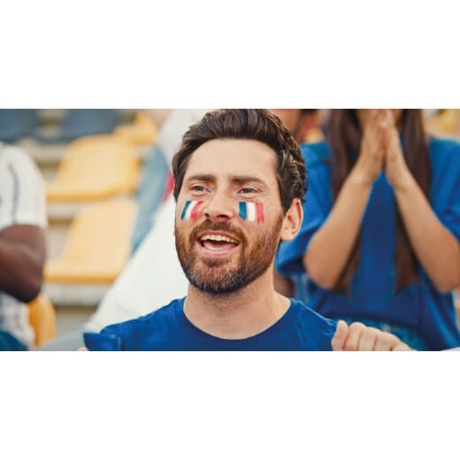 Stick trucco con bandiere CHEER 