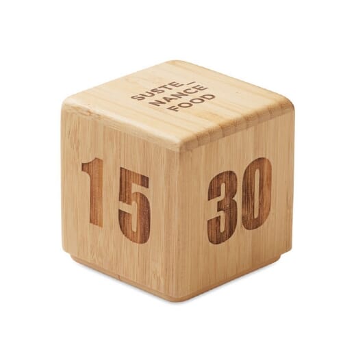 Timer in bambù personalizzabile CURT
