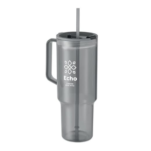 Bicchiere con cannuccia e coperchio MUGORA - 1200 ml