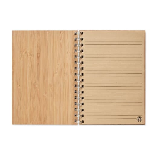 Notebook A5 in bamboo BRAM