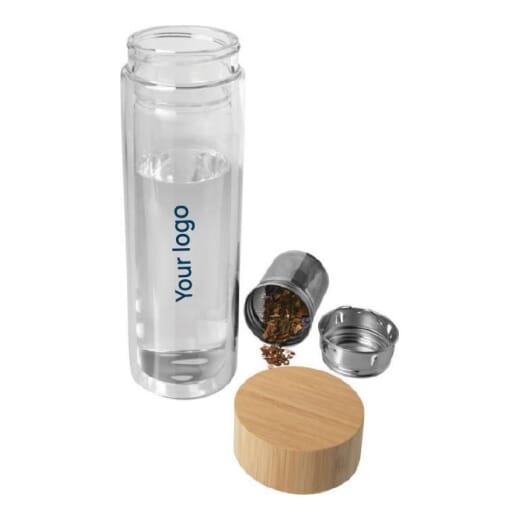 Borraccia in vetro con infusore BAILEY 400ml