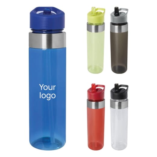 Borraccia trasparente con cannuccia DYLAN TRITAN 650 ml