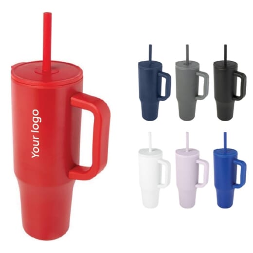 Bicchiere termico con cannuccia BRADY 900 ml