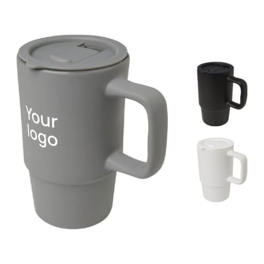 Tazza in ceramica con coperchio CARTER 450 ml