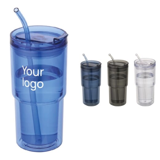 Bicchiere in plastica a doppia parete ARCHER 480 ml