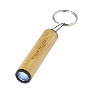 Portachiavi in bambù con luce CANE