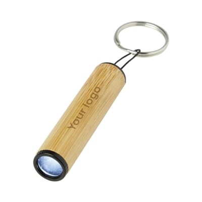 Portachiavi in bambù con luce CANE